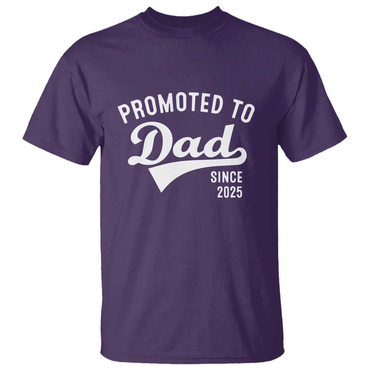 Funny New Dad Promoted To Dad Since 2025 T Shirt Baby Announcement