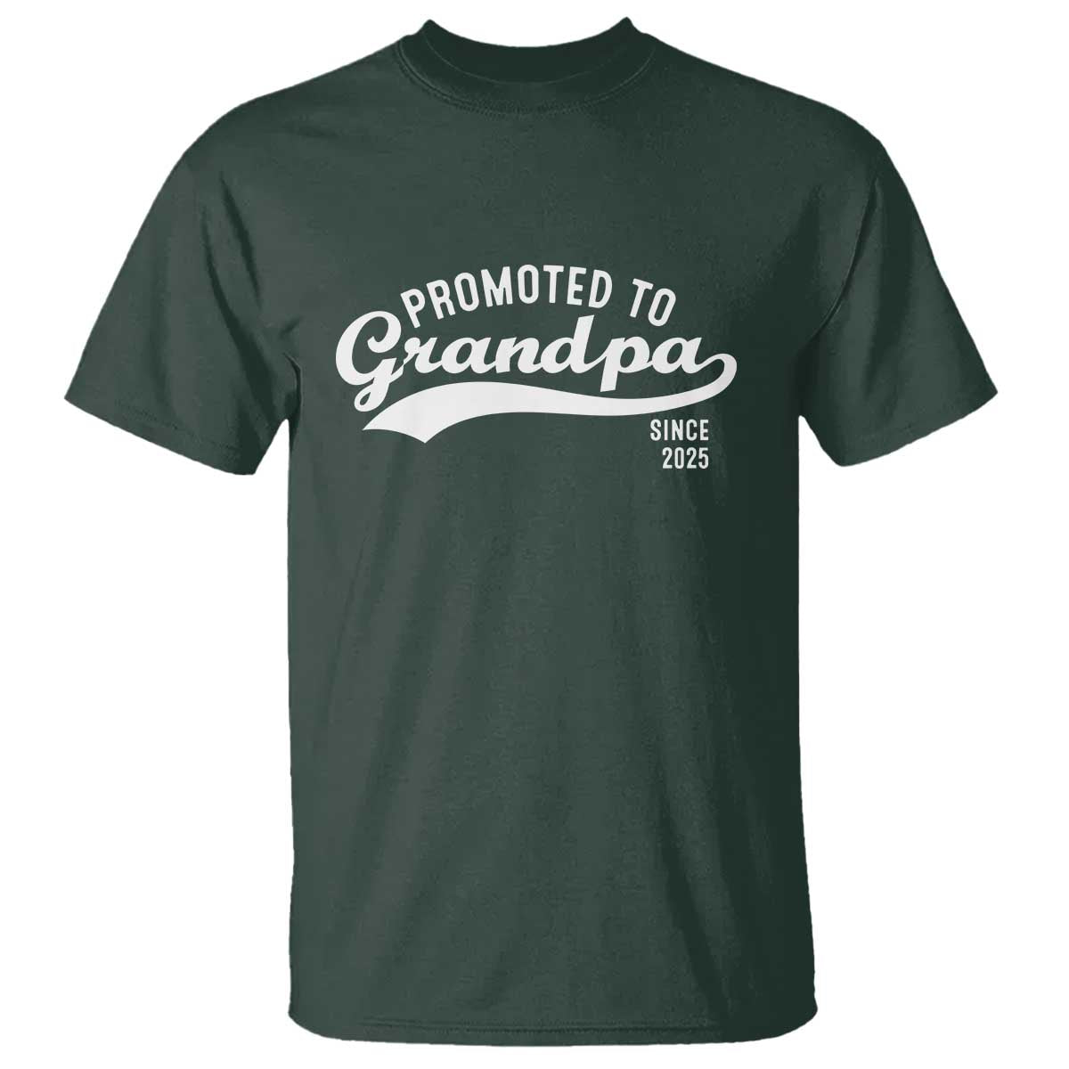 Funny New Grandpa Promoted To Grandpa Since 2025 T Shirt Baby Announcement