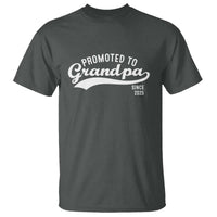 Funny New Grandpa Promoted To Grandpa Since 2025 T Shirt Baby Announcement
