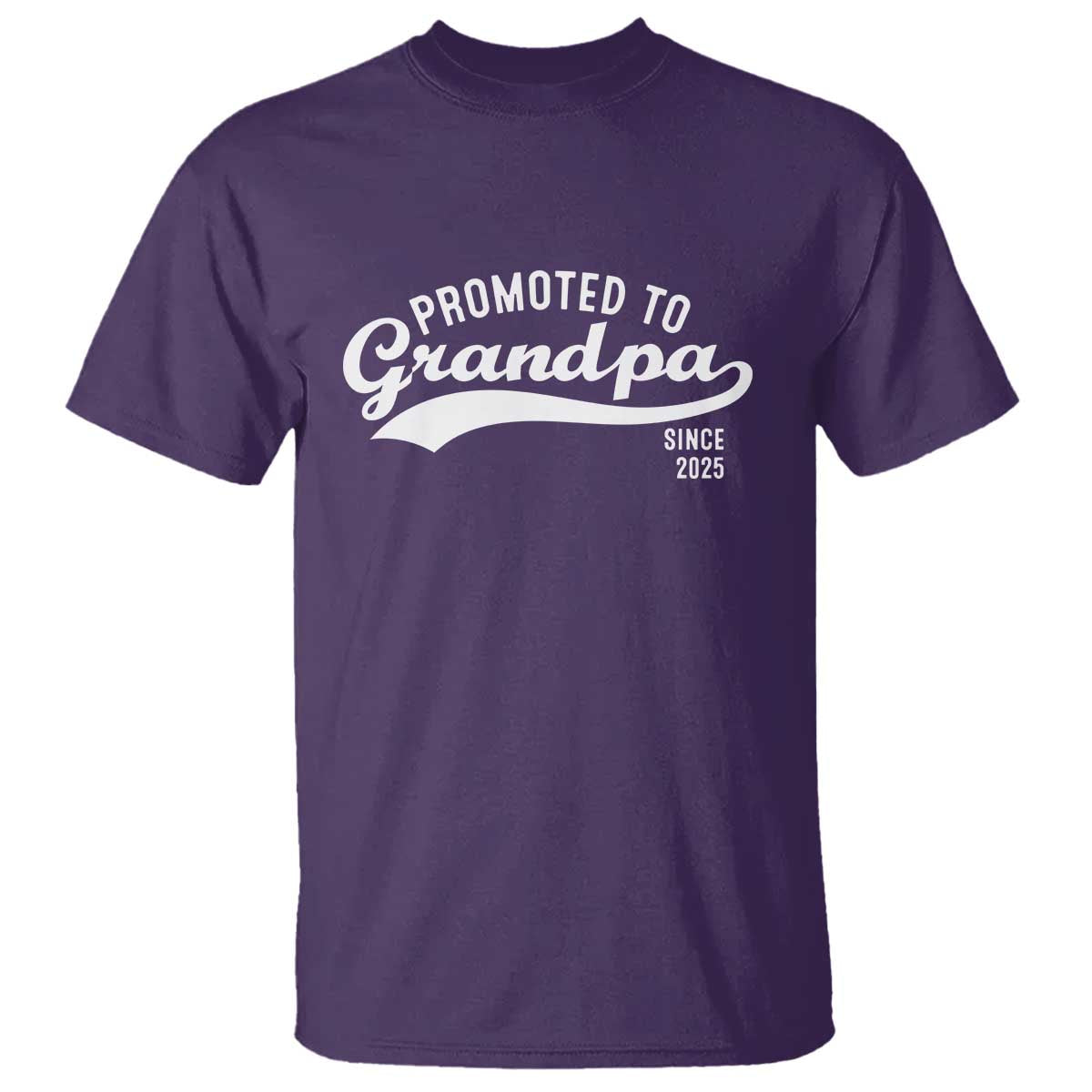 Funny New Grandpa Promoted To Grandpa Since 2025 T Shirt Baby Announcement