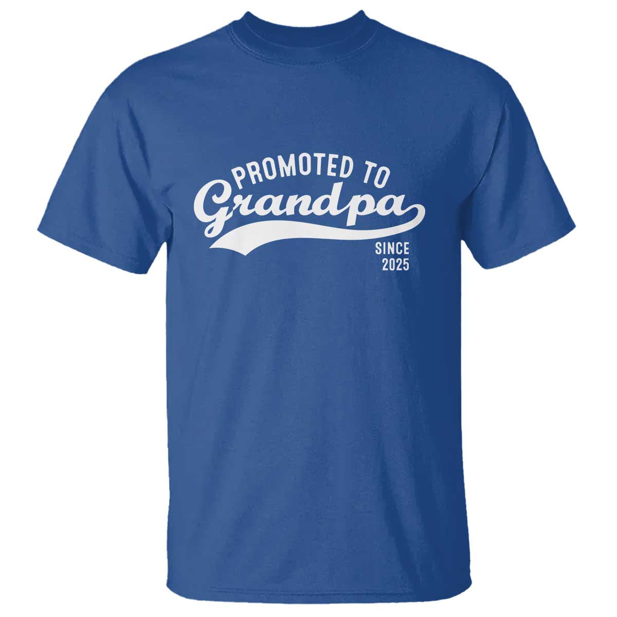 Funny New Grandpa Promoted To Grandpa Since 2025 T Shirt Baby Announcement