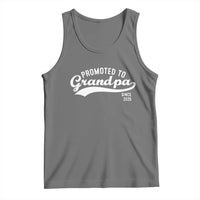 Funny New Grandpa Promoted To Grandpa Since 2025 Tank Top Baby Announcement