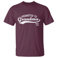 Funny New Grandma Promoted To Grandma Since 2025 T Shirt Baby Announcement