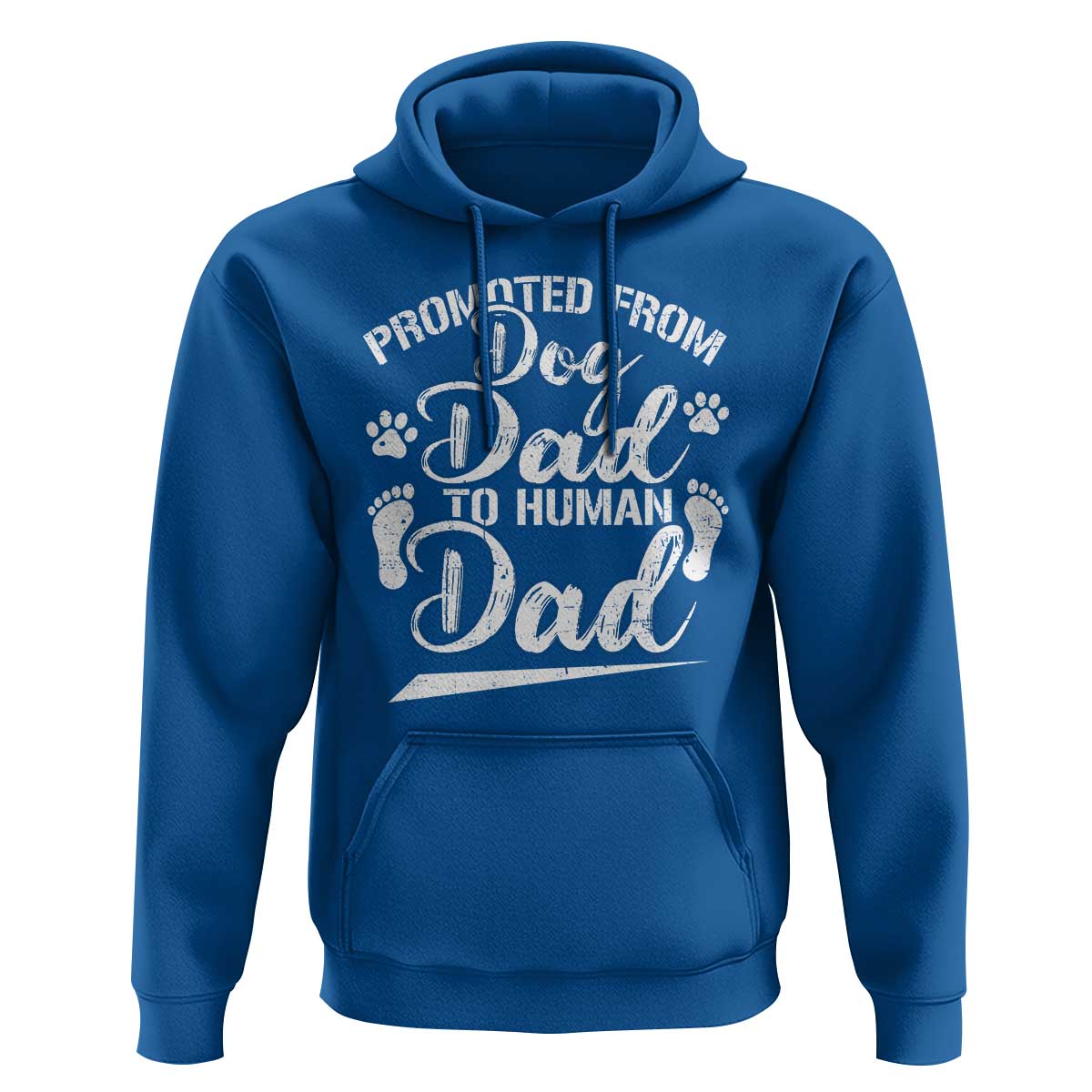 Funny Promoted From Dog Dad To Human Dad Hoodie New Father Paw Father's Day