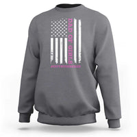 Funny Dad Of Girls Outnumbered Sweatshirt Vintage American Flag Father's Day