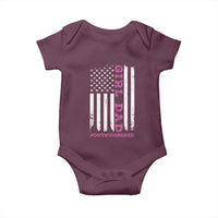 Funny Girl Dad Outnumbered Baby Onesie Vintage American Flag Father's Day