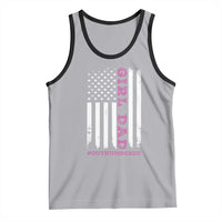 Funny Girl Dad Outnumbered Tank Top Vintage American Flag Father's Day
