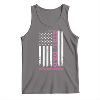 Funny Girl Dad Outnumbered Tank Top Vintage American Flag Father's Day