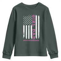 Funny Girl Dad Outnumbered Youth Sweatshirt Vintage American Flag Father's Day
