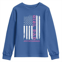 Funny Girl Dad Outnumbered Youth Sweatshirt Vintage American Flag Father's Day