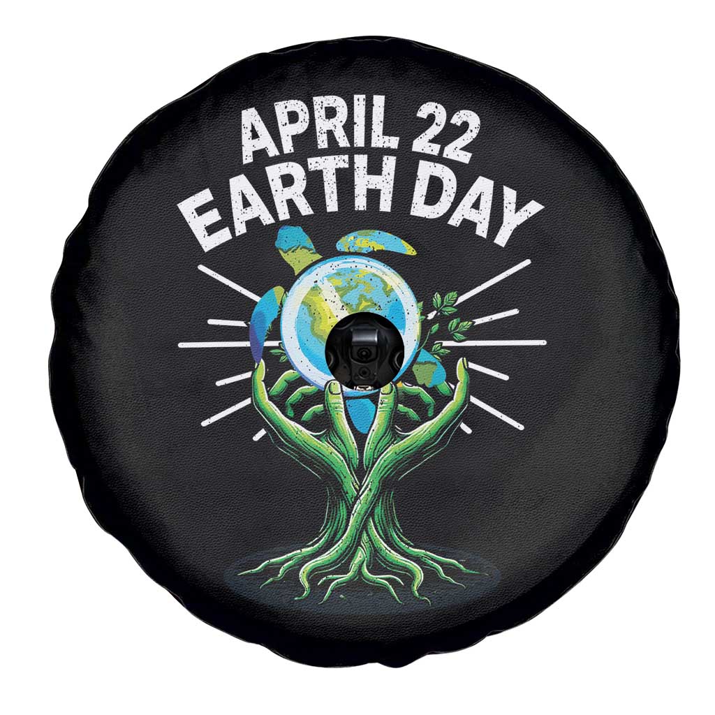 Happy Earth Day April 22 Spare Tire Cover Restore Earth Sea Turtle Tree Peace Sign