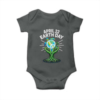 Happy Earth Day April 22 Baby Onesie Restore Earth Sea Turtle Tree Peace Sign