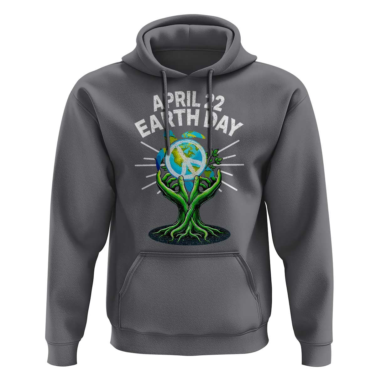 Happy Earth Day April 22 Hoodie Restore Earth Sea Turtle Tree Peace Sign