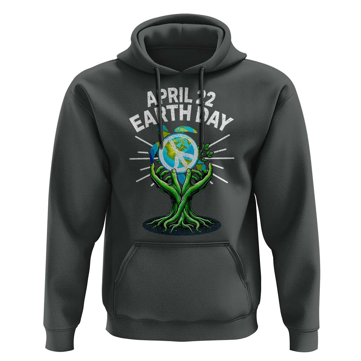 Happy Earth Day April 22 Hoodie Restore Earth Sea Turtle Tree Peace Sign