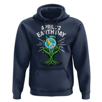 Happy Earth Day April 22 Hoodie Restore Earth Sea Turtle Tree Peace Sign