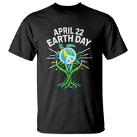 Happy Earth Day April 22 T Shirt Restore Earth Sea Turtle Tree Peace Sign