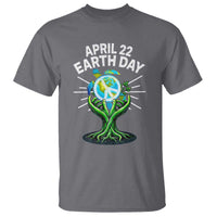 Happy Earth Day April 22 T Shirt Restore Earth Sea Turtle Tree Peace Sign