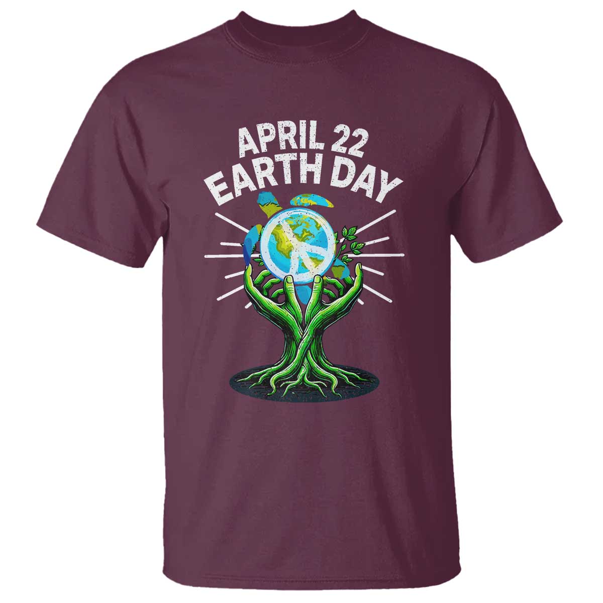 Happy Earth Day April 22 T Shirt Restore Earth Sea Turtle Tree Peace Sign