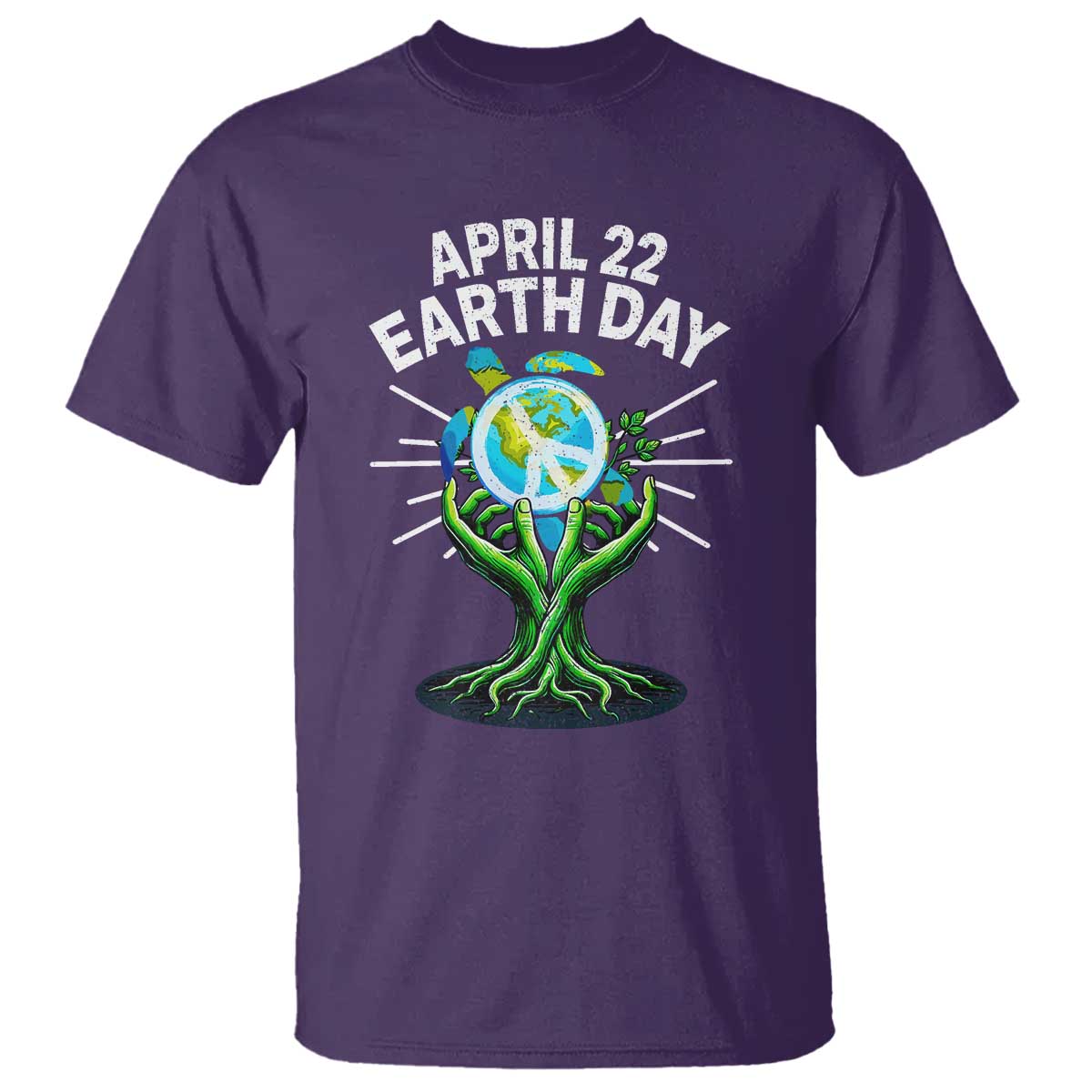 Happy Earth Day April 22 T Shirt Restore Earth Sea Turtle Tree Peace Sign