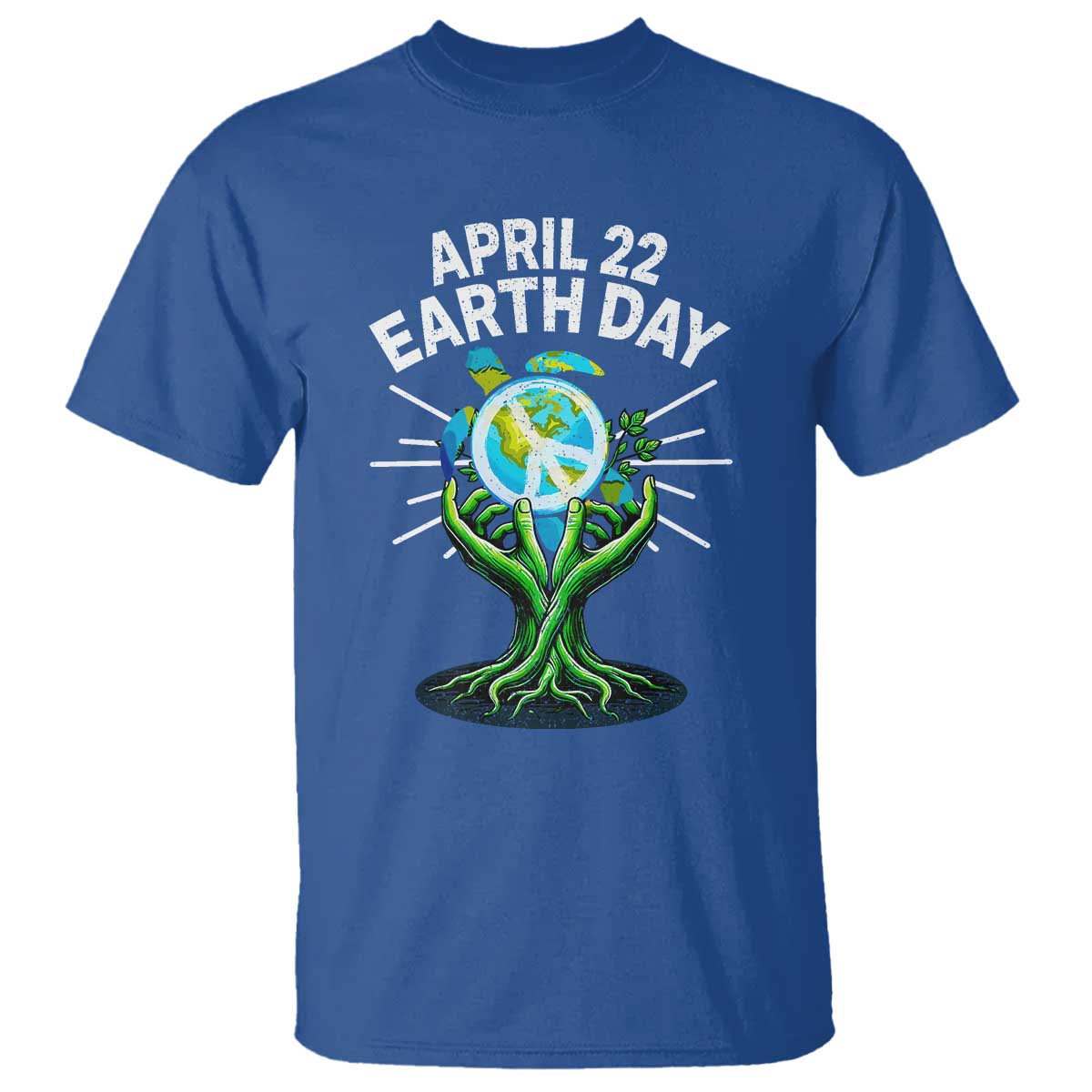 Happy Earth Day April 22 T Shirt Restore Earth Sea Turtle Tree Peace Sign