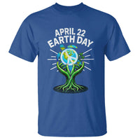 Happy Earth Day April 22 T Shirt Restore Earth Sea Turtle Tree Peace Sign