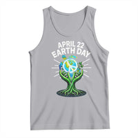 Happy Earth Day April 22 Tank Top Restore Earth Sea Turtle Tree Peace Sign