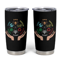 Save Bees Rescue Animals Recycle Plastic Plant Tree Tumbler Cup Earth Day