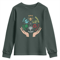 Save Bees Rescue Animals Recycle Plastic Plant Tree Youth Sweatshirt Earth Day
