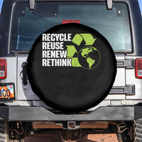 Recycle Reuse Renew Rethink Environmental Activism Spare Tire Cover