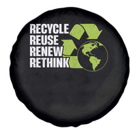 Recycle Reuse Renew Rethink Environmental Activism Spare Tire Cover