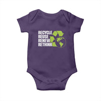 Recycle Reuse Renew Rethink Environmental Activism Baby Onesie