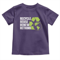 Recycle Reuse Renew Rethink Environmental Activism Toddler T Shirt