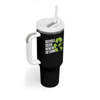 Recycle Reuse Renew Rethink Environmental Activism Tumbler With Handle