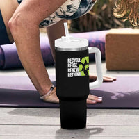 Recycle Reuse Renew Rethink Environmental Activism Tumbler With Handle