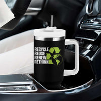 Recycle Reuse Renew Rethink Environmental Activism Tumbler With Handle