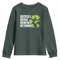 Recycle Reuse Renew Rethink Environmental Activism Youth Sweatshirt
