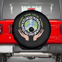 Earth Day Support Your Local Planet Spare Tire Cover Peace Sign Animals