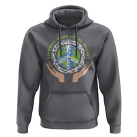 Earth Day Support Your Local Planet Hoodie Peace Sign Animals