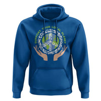 Earth Day Support Your Local Planet Hoodie Peace Sign Animals