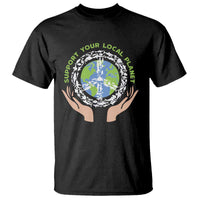 Earth Day Support Your Local Planet T Shirt Peace Sign Animals