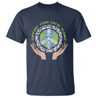 Earth Day Support Your Local Planet T Shirt Peace Sign Animals