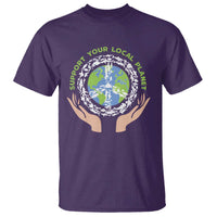 Earth Day Support Your Local Planet T Shirt Peace Sign Animals