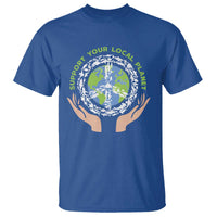 Earth Day Support Your Local Planet T Shirt Peace Sign Animals