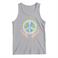Earth Day Support Your Local Planet Tank Top Peace Sign Animals