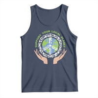 Earth Day Support Your Local Planet Tank Top Peace Sign Animals