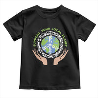 Earth Day Support Your Local Planet Toddler T Shirt Peace Sign Animals