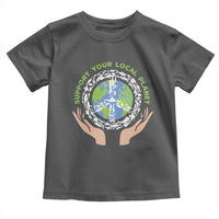 Earth Day Support Your Local Planet Toddler T Shirt Peace Sign Animals