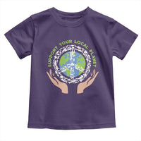 Earth Day Support Your Local Planet Toddler T Shirt Peace Sign Animals
