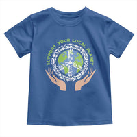 Earth Day Support Your Local Planet Toddler T Shirt Peace Sign Animals