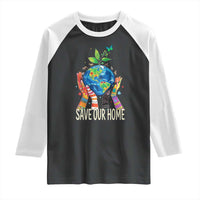 Save Our Home Animals Wildlife Conservation Earth Day Raglan Shirt